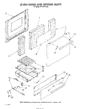 OVEN DOOR AND BROILER Diagram and Parts List for SF010ESRW2  Whirlpool Range