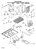 UNIT PARTS Diagram and Parts List for GC3SHEXNS15  Whirlpool Refrigerator