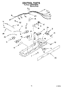 CONTROL PARTS Diagram and Parts List for 3XED5SHGKS02  Whirlpool Refrigerator