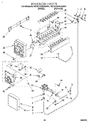 ICEMAKER, LIT/OPTIONAL Diagram and Parts List for 3ED27DQXAW01  Whirlpool Refrigerator