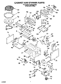 CABINET AND STIRRER PARTS Diagram and Parts List for YKEMS308GM3  KitchenAid Microwave Oven Combo