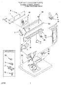 Part Location Diagram of 3403666 Whirlpool PANEL-CNTL