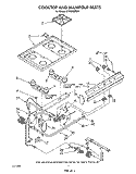 COOKTOP AND MANIFOLD , LITERATURE A Diagram and Parts List for SF3020ERW4  Whirlpool Range