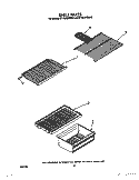 SHELF Diagram and Parts List for ET12LKYXN00  Whirlpool Refrigerator