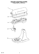 COLOR VARIATION PARTS Diagram and Parts List for 4KN15E1XJB0  KitchenAid Mixer