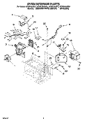 OVEN INTERIOR PARTS Diagram and Parts List for KCMS185JBT3  KitchenAid Microwave