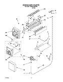ICEMAKER PARTS Diagram and Parts List for 7ED0GTQXKQ02  Whirlpool Refrigerator