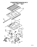 COMPARTMENT SEPARATOR Diagram and Parts List for KTRI18KXWH30  Whirlpool Refrigerator