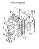 REFRIGERATOR DOOR Diagram and Parts List for 6ET20RKXYW01  Whirlpool Refrigerator