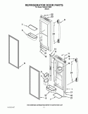 REFRIGERATOR DOOR PARTS Diagram and Parts List for GI5SVAXVB03  Whirlpool Refrigerator