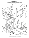 LINER PARTS Diagram and Parts List for WRT771RWYW01  Whirlpool Refrigerator
