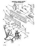 CONTROL PANEL, LITERATURE AND OPTIONAL Diagram and Parts List for KUDA23HYWH0  KitchenAid Dishwasher