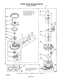 PUMP AND MOTOR Diagram and Parts List for DU9700XR7  Whirlpool Dishwasher