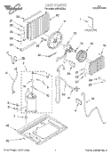 UNIT, LITERATURE Diagram and Parts List for ACM122XK0  Whirlpool Air Conditioner