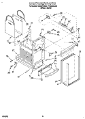 CONTAINER Diagram and Parts List for TC900QPDQ1  Whirlpool Trash Compactor