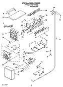 ICEMAKER PARTS Diagram and Parts List for KSSP48QTS02  KitchenAid Refrigerator