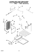 LOWER UNIT AND TUBE PARTS Diagram and Parts List for KSSS36QMB01  KitchenAid Refrigerator