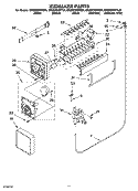 ICEMAKER PARTS Diagram and Parts List for GR2SHWXPT00  Whirlpool Refrigerator