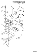 COOKTOP Diagram and Parts List for SF365BEYQ4  Whirlpool Range