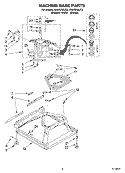MACHINE BASE Diagram and Parts List for KAWS750JQ3  KitchenAid Washer
