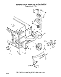 MAGNETRON AND AIR FLOW Diagram and Parts List for RM996PXVW4  Whirlpool Microwave Oven Combo