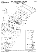 TOP AND CONSOLE PARTS Diagram and Parts List for 7MMGE9959TB0  Maytag Dryer