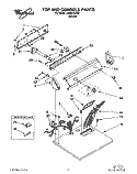 TOP AND CONSOLE, LIT/OPTIONAL Diagram and Parts List for LGN3434AW0  Whirlpool Dryer