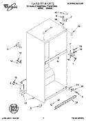 CABINET Diagram and Parts List for ET20PMXDW02  Whirlpool Refrigerator