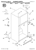 CABINET, LITERATURE Diagram and Parts List for KTRC19MKSS00  KitchenAid Refrigerator