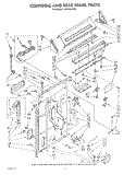 CONTROLS AND REAR PANEL Diagram and Parts List for LA9800XSW2  Whirlpool Washer