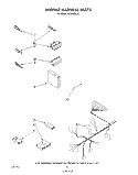 WIRING HARNESS Diagram and Parts List for WU4400V0  Roper Dishwasher
