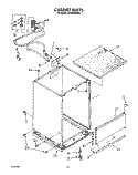 CABINET, OPTIONAL Diagram and Parts List for DP8500XXN0  Whirlpool Dishwasher