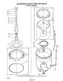 AGITATOR, BASKET AND TUB Diagram and Parts List for LA6010XTM0  Whirlpool Washer