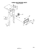 PANEL AND CONTROL Diagram and Parts List for TU4000XRP0  Whirlpool Trash Compactor