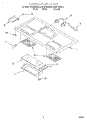VENTILATION Diagram and Parts List for KHMS105BBL6  KitchenAid Microwave