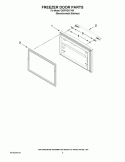 FREEZER DOOR PARTS Diagram and Parts List for GX5FHDXVY05  Whirlpool Refrigerator