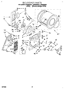 SECTION Diagram and Parts List for LER6634BW1  Whirlpool Dryer
