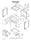 CHASSIS PARTS Diagram and Parts List for 4KWFC120MAW0  Whirlpool Range