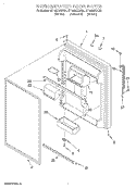 REFRIGERATOR DOOR Diagram and Parts List for GT19DKXGN01  Whirlpool Refrigerator