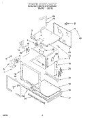 LOWER OVEN Diagram and Parts List for KEBI241BBL3  KitchenAid Wall Oven