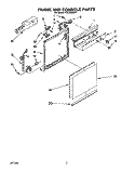FRAME AND CONSOLE Diagram and Parts List for TUD2000W4  Whirlpool Dishwasher