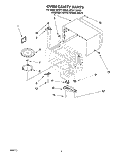 OVEN CAVITY Diagram and Parts List for MT5111XDQ0  Whirlpool Microwave