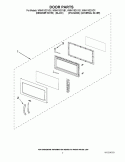 DOOR PARTS Diagram and Parts List for WMH1162XVD1  Whirlpool Microwave