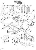UNIT PARTS Diagram and Parts List for 6GD2SHGXSS00  Whirlpool Refrigerator