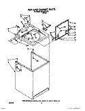 TOP AND CABINET, LITERATURE AND OPTIONAL Diagram and Parts List for TAWL200WW0  Estate Washer