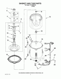 BASKET AND TUB PARTS Diagram and Parts List for WTW4820XQ0  Whirlpool Washer