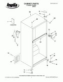 CABINET PARTS Diagram and Parts List for IRT184302  Inglis Refrigerator