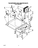 TRANSFORMER AND CAPACITOR Diagram and Parts List for KEMI371TBL1  KitchenAid Microwave Oven Combo