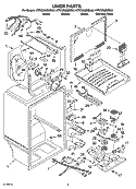 LINER PARTS Diagram and Parts List for KTRC22MMBT00  KitchenAid Refrigerator