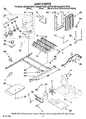 UNIT PARTS Diagram and Parts List for MSD2269KEW00  Whirlpool Refrigerator